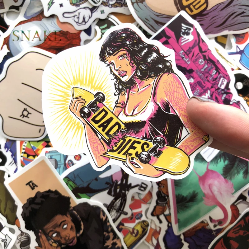 48 шт. рок-н-ролл хип-хоп панк-группа музыкальные наклейки для телефона ноутбука