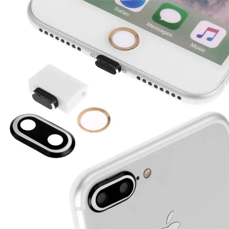 10x для Apple IPhone 7/7 Plus Главная Кнопка Стикеры и Объективы фотоаппаратов кольцо чехол