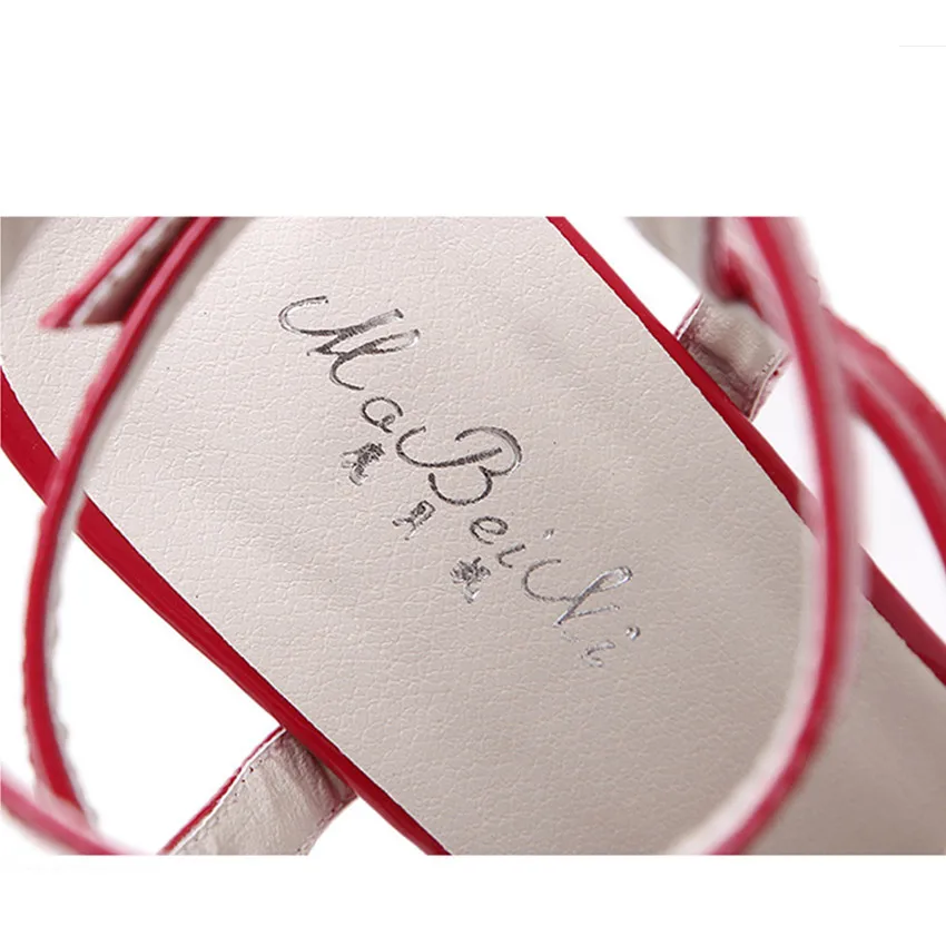 3 Colors 2019 new fashion women shoes summer solid sandals white black Red Thick Bottom 16cm high heels lady dress Party | Обувь