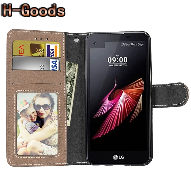 H-Goods Phone Case For LG X Style Luxury Retro Frosted Leather + Silicone Wallet Flip Cover Capa | Мобильные телефоны и