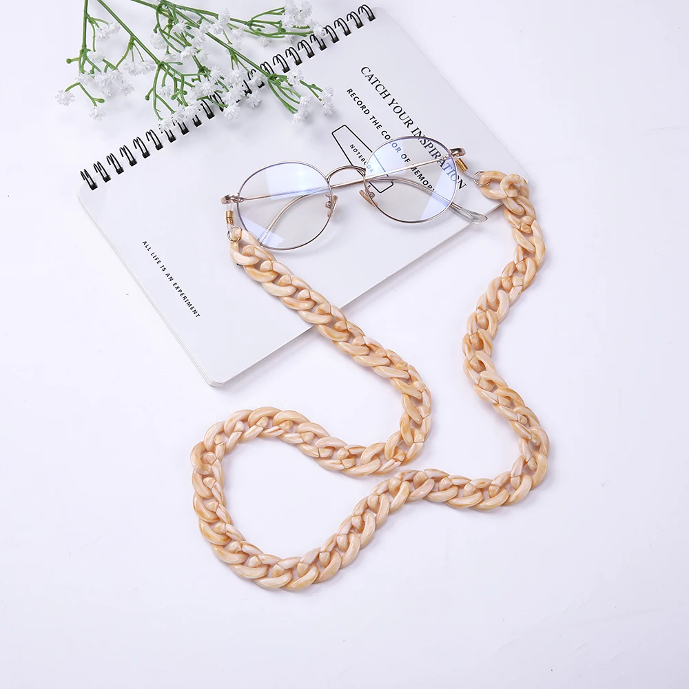 Skyrim Модные женские акриловые очки цепочки для очков аксессуары чтения держатель