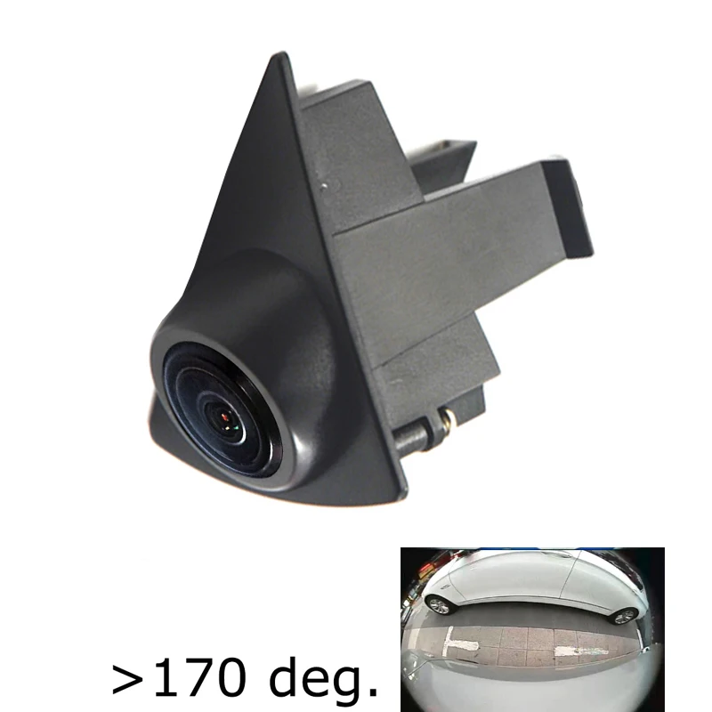 180deg HD CCD Автомобильная камера с логотипом вида спереди для Volkswagen VW Tiguan PASSAT Фирменная фронтальная камера ночного видения PAL/NTSC