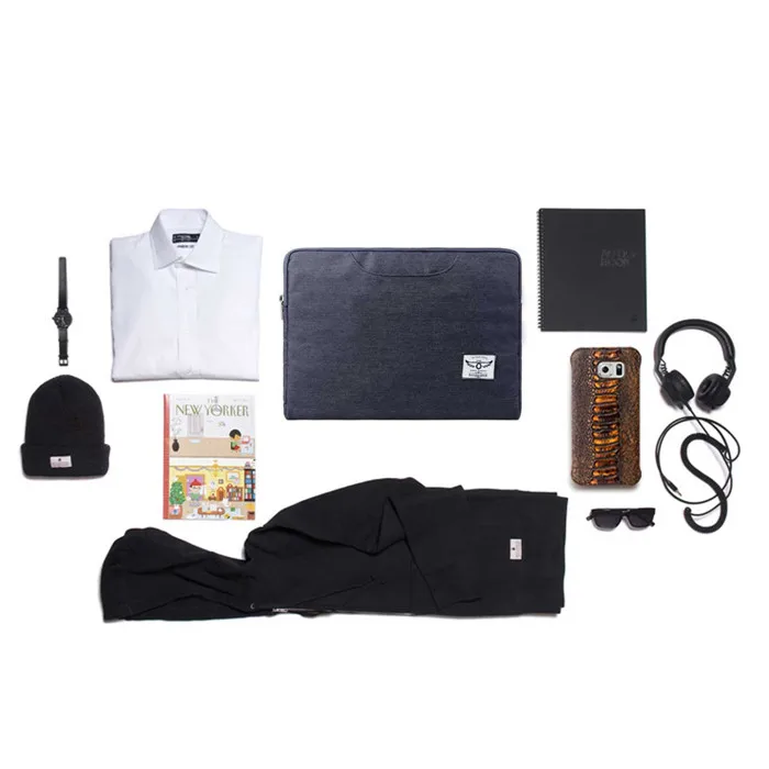

business style men Laptop handbag for macbook air 11 12 13 denim Sleeve Case Bag for 11 12 inch or 13 inch thin Notebook tablet
