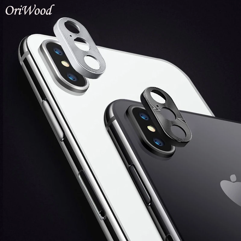 2 шт. для iPhone X XR XS Max Защитная пленка объектива камеры алюминиевая крышка