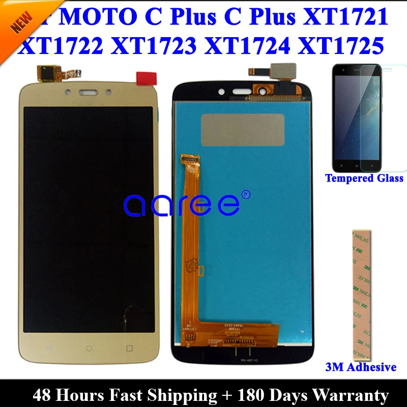 ЖК-экран для Moto C Plus, ЖК-дисплей для Moto C Plus XT1721 XT1722 XT1723, ЖК-дисплей, сенсорный дигитайзер в сборе