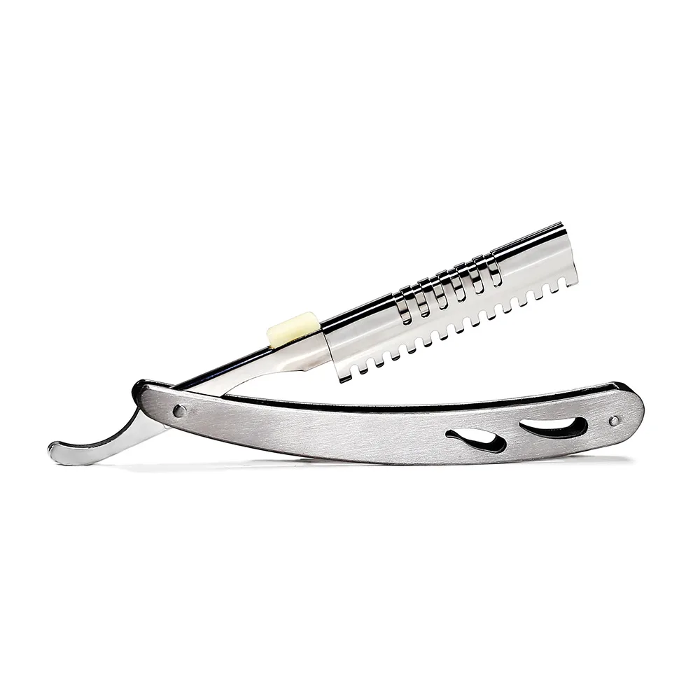 Бритва с прямыми краями из нержавеющей стали складной бритвенный нож