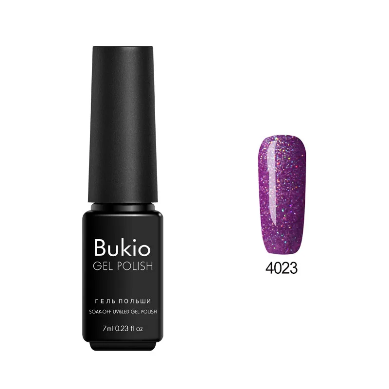 Неоновый лак для ногтей Bukio, блестящая полупостоянная гелевая краска для ногтей, светодиодная УФ-лампа, Гель-лак для ногтей, 19 цветов, 7 мл - Цвет: 4023