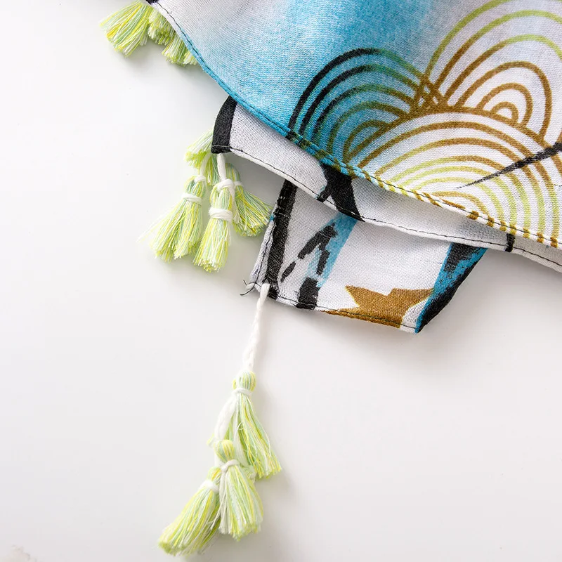 

Women Cotton Scarf Stylish Pattern Wolf Paint Foulard Femme Soft Shawl Large Blanket Wrap NEW [3532]