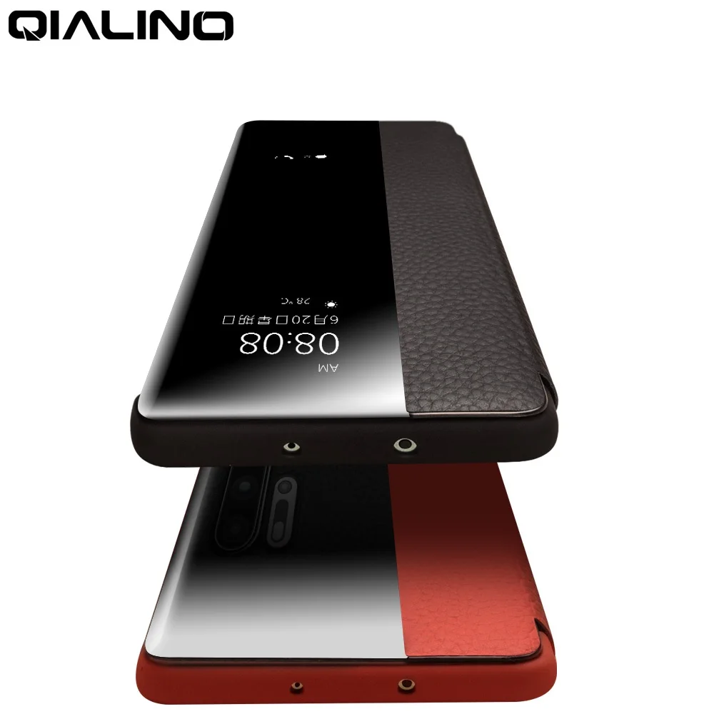 Чехол QIALINO для Huawei P30/P40 Pro из натуральной кожи|Бамперы| |