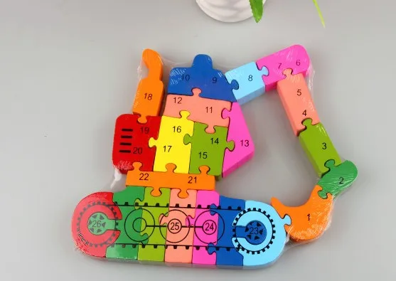 3D игра-головоломка игрушка один шт фигура с буквами познание раннее образование |