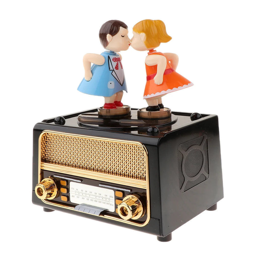 Романтическая ретро-модель радиоприемника механическая Подарочная Музыкальная