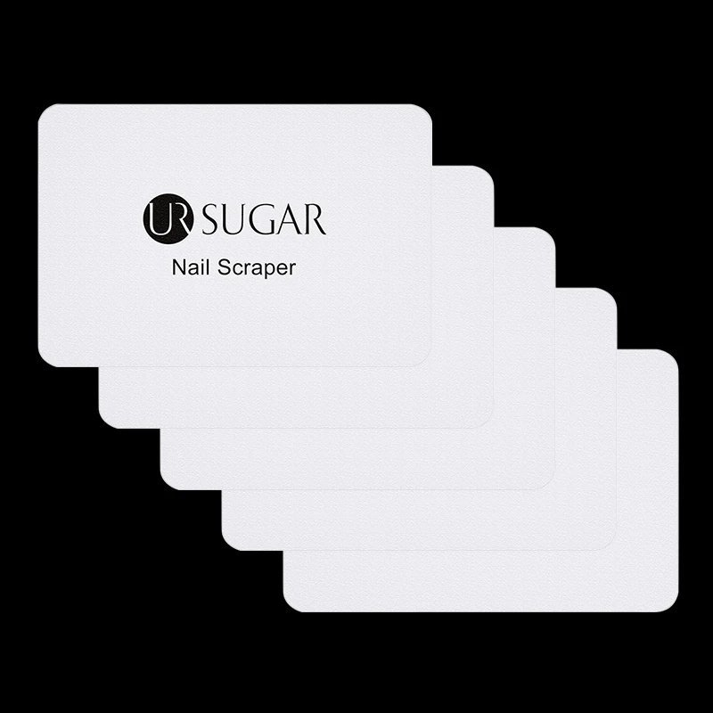 UR SUGAR 5 шт. штамп-инструмент для дизайна ногтей скребки Матовые прозрачные штамповки пластины Трафарет Комплект для печати для дизайна маникюра