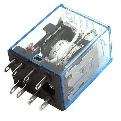 HH52P DC 28V 5A Катушка 8 Pin DPDT зеленый светодиодный индикатор света реле мощности|Реле| |