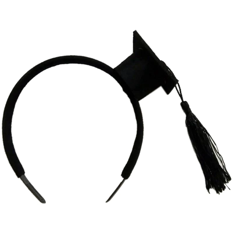 Mini Doctoral Cap Hair Band Party Stereoscopic Headdress Headpiece Graduation Decoration Photo Props | Украшения и аксессуары