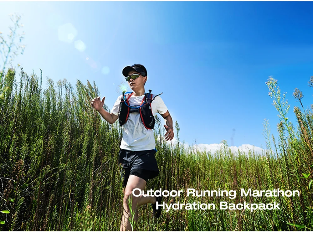 AONIJIE 5L модернизированная уличная Сумка для бега рюкзаки Marathon отражающий рюкзак для пеших прогулок, велопрогулок жилет-рюкзак против обезвоживания 200 г Вес