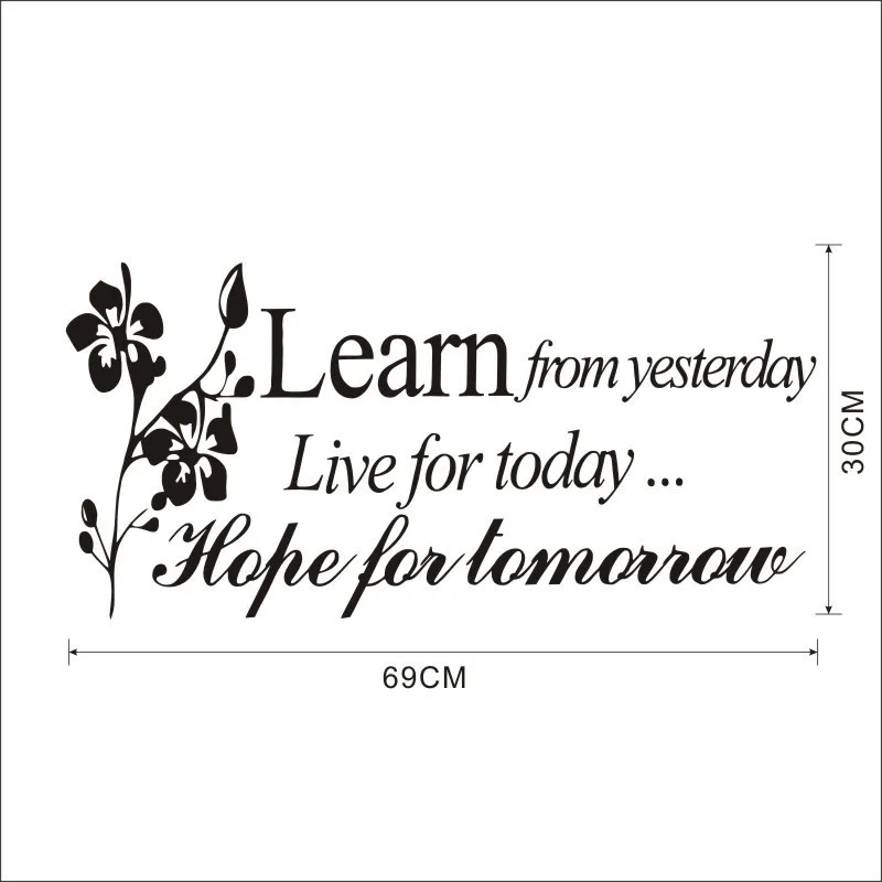 Домашний декор для комнаты настенные стикеры s Learn of Yesterday семейные