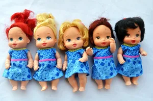 1 шт. мультяшное программное обеспечение одежда длинные волосы принцесса карманные куклы DIY игрушки