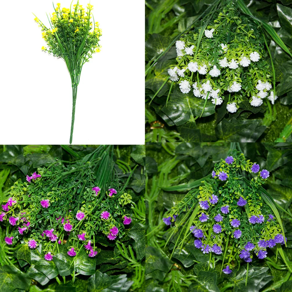 Новинка 1 ветка Маленькие искусственные растения трава цветы пластиковые