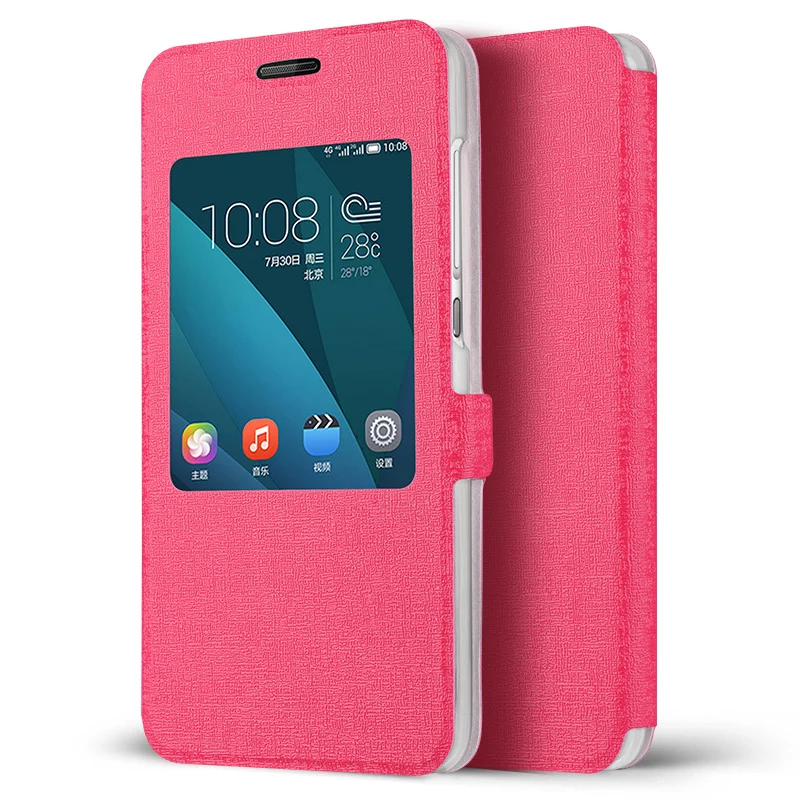 Hot New for Huawei honor 4X oracle Luxury case Caller display Ultra Thin PU leather huawei 4x 5.5 inches |