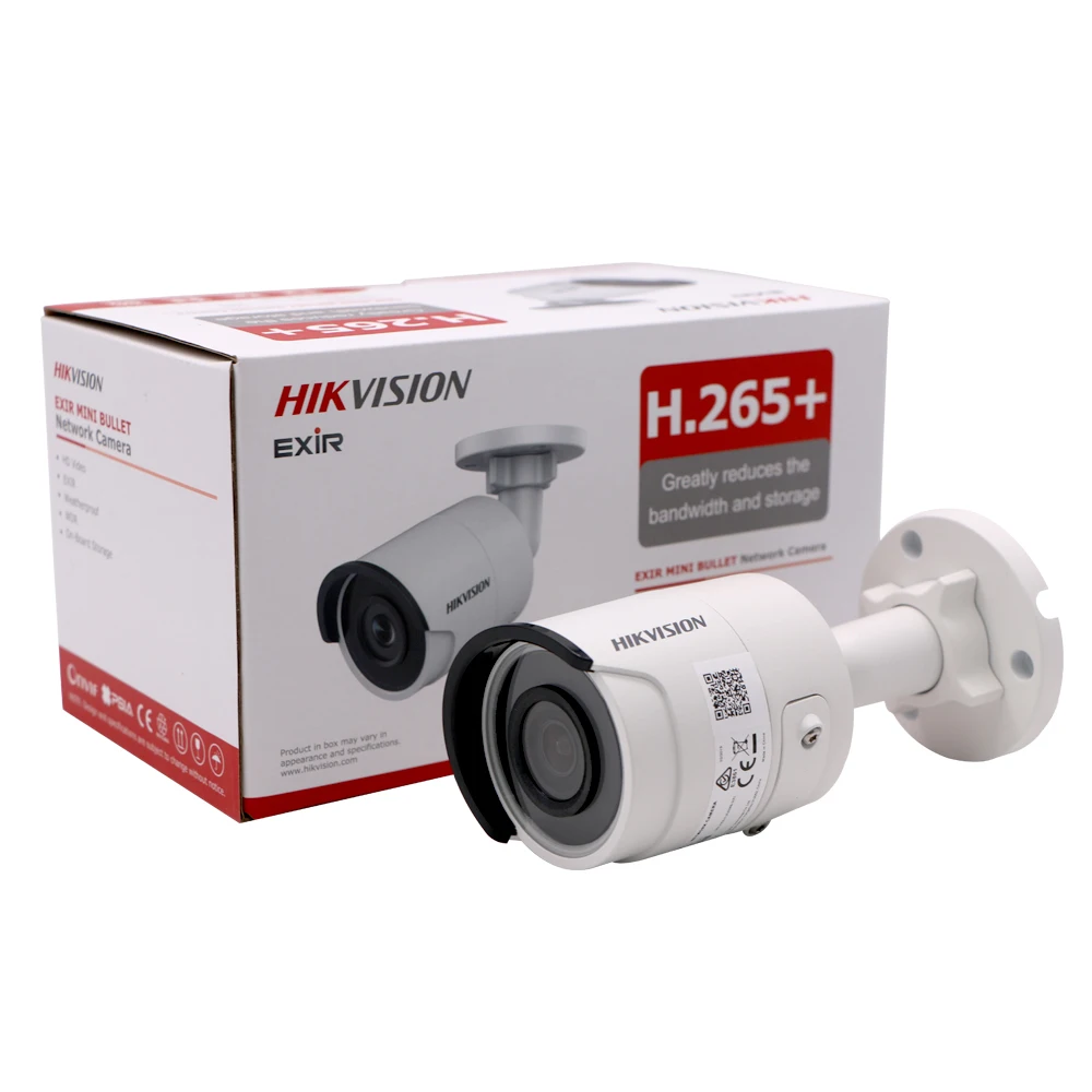 Hikvision 8MP(4 K) Пуля IP камера PoE дома/на открытом воздухе всепогодный видео CCTV видеонаблюдения ночное видение DS-2CD2083G0-I