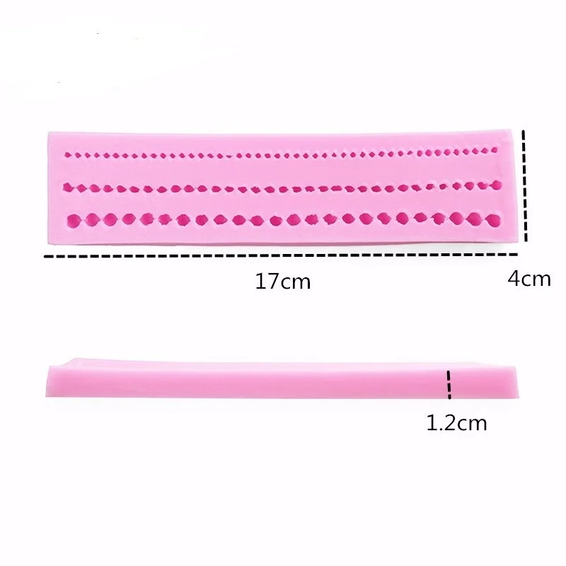 Форма для торта с 3 бусинами и цепочками силиконовая форма помадки в форме