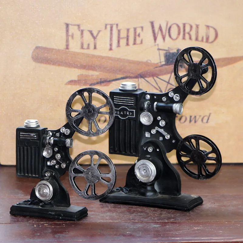 Ретро Декор проектор Модель украшения бар кафе Смола ювелирные изделия