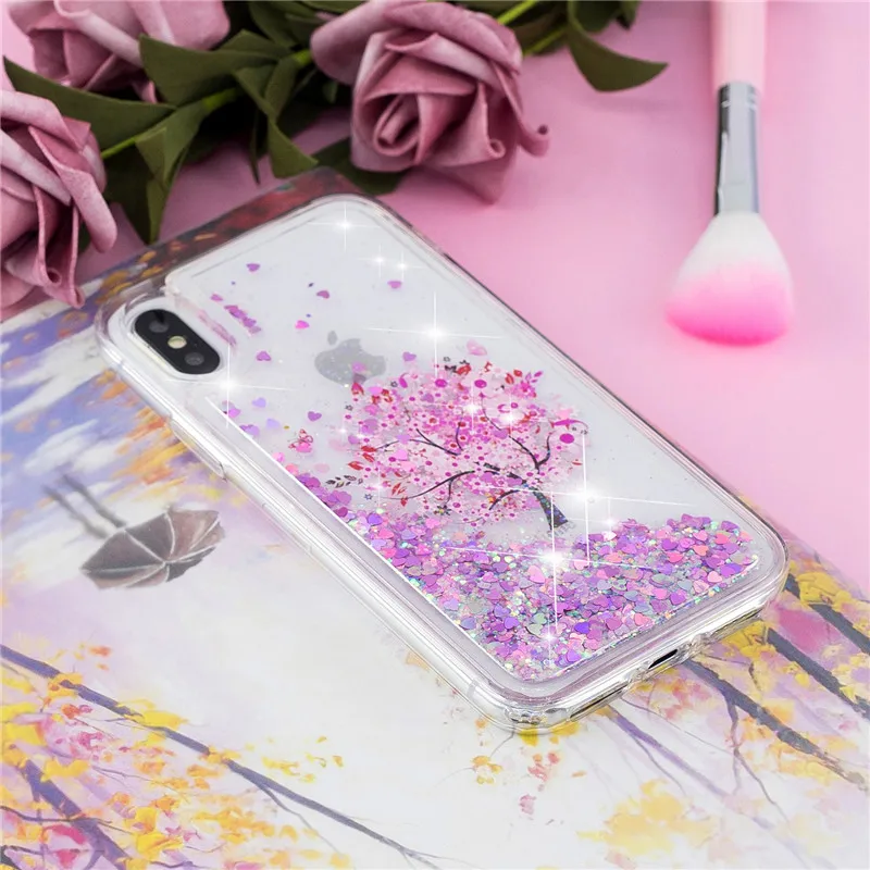XS MAX чехол для iPhone Xs max XR X чехол для iPhone 6 6s 5S SE 7 8 Plus Fundas силиконовая Жидкостная динамика с бабочкой чехол для телефона s