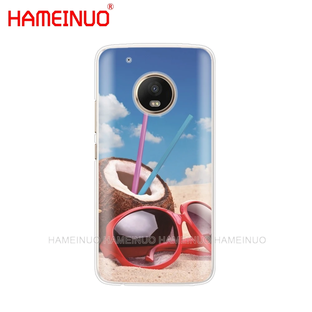 HAMEINUO Летний Пляжный волнистый морской чехол для телефона Motorola Moto X4 E4 C G6 G5 G5S G4 Z2 Z3