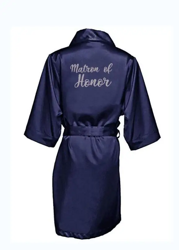 Новинка свадебные халаты для невесты темно-синее платье нарядное вечеринки