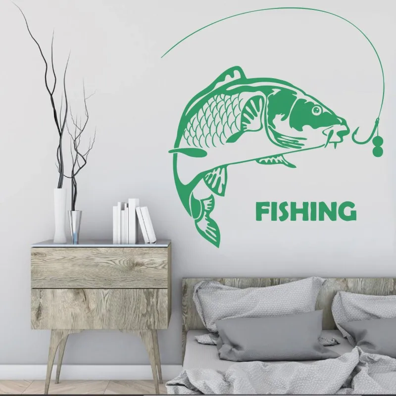 Крупной рыбы ботинки в рыбацком стиле Водонепроницаемый настенная домашний