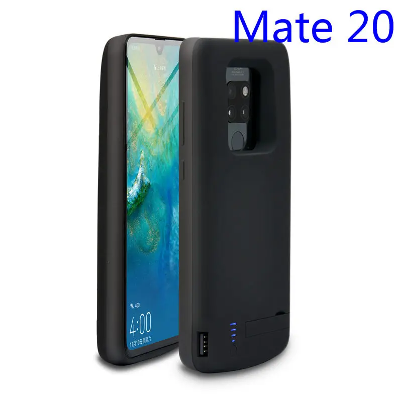 5V2A чехол для зарядного устройства для huawei mate 20 Pro, мягкая силиконовая рамка, внешний аккумулятор, чехол s для huawei mate 20, чехол для зарядки - Цвет: Mate 20-Black