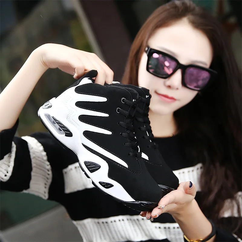 Новинка сезон весна-осень пара кроссовок с высоким берцем легкая Баскетбольная