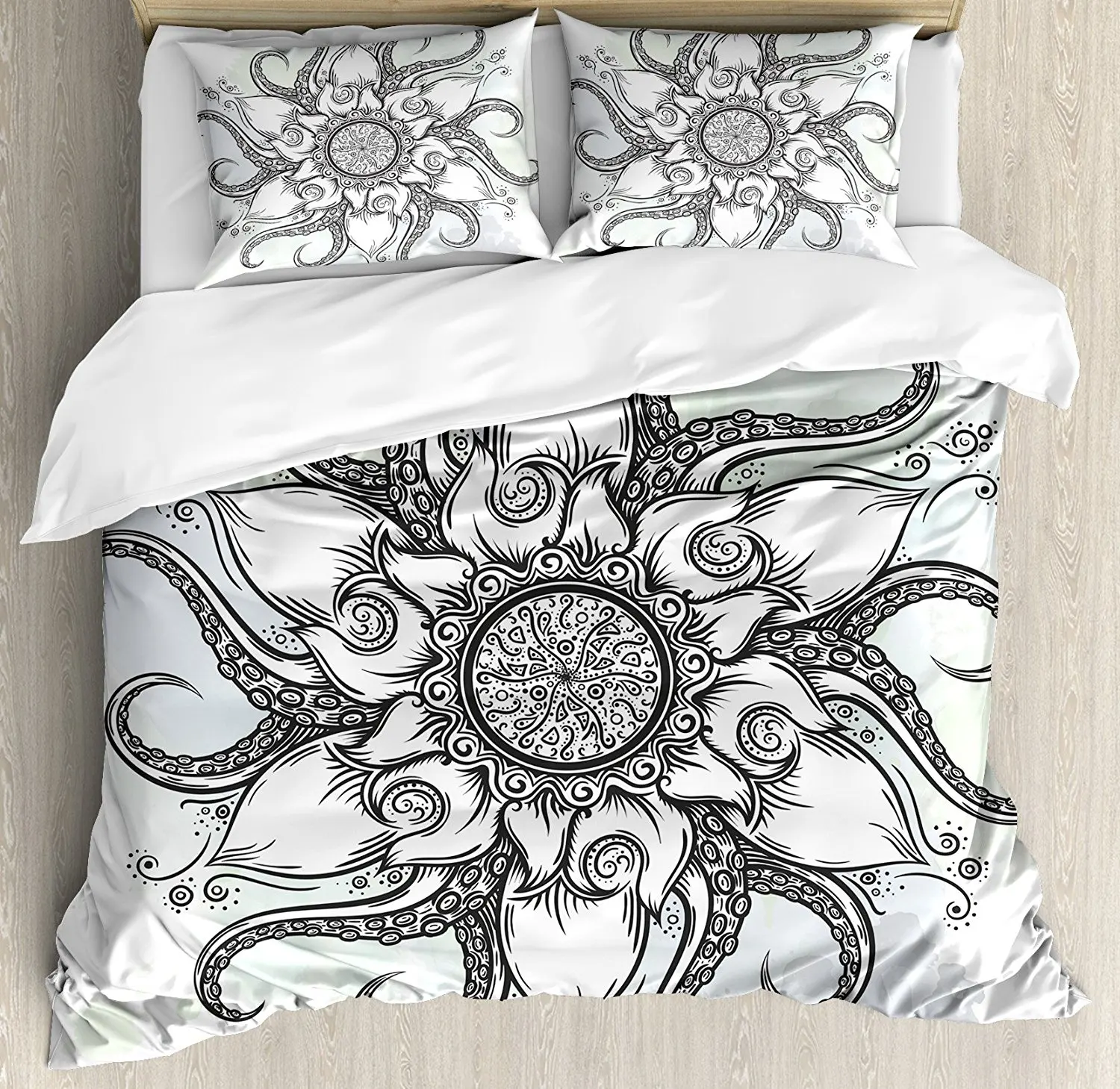 Комплект постельного белья с пододеяльником Осьминог|Комплекты белья| |