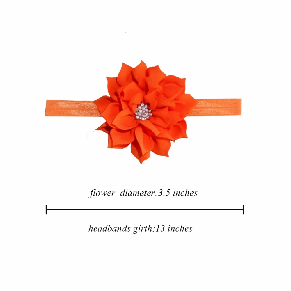 

12Pcs BabyGirl Headbands with Rhinestones Beautiful Flower Hair Band Accessories for Newborns Infants Toddlers