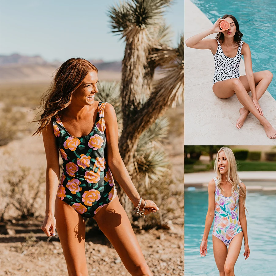 2019 летняя пляжная одежда ROSIELARS сексуальный цельный женский купальник Модный