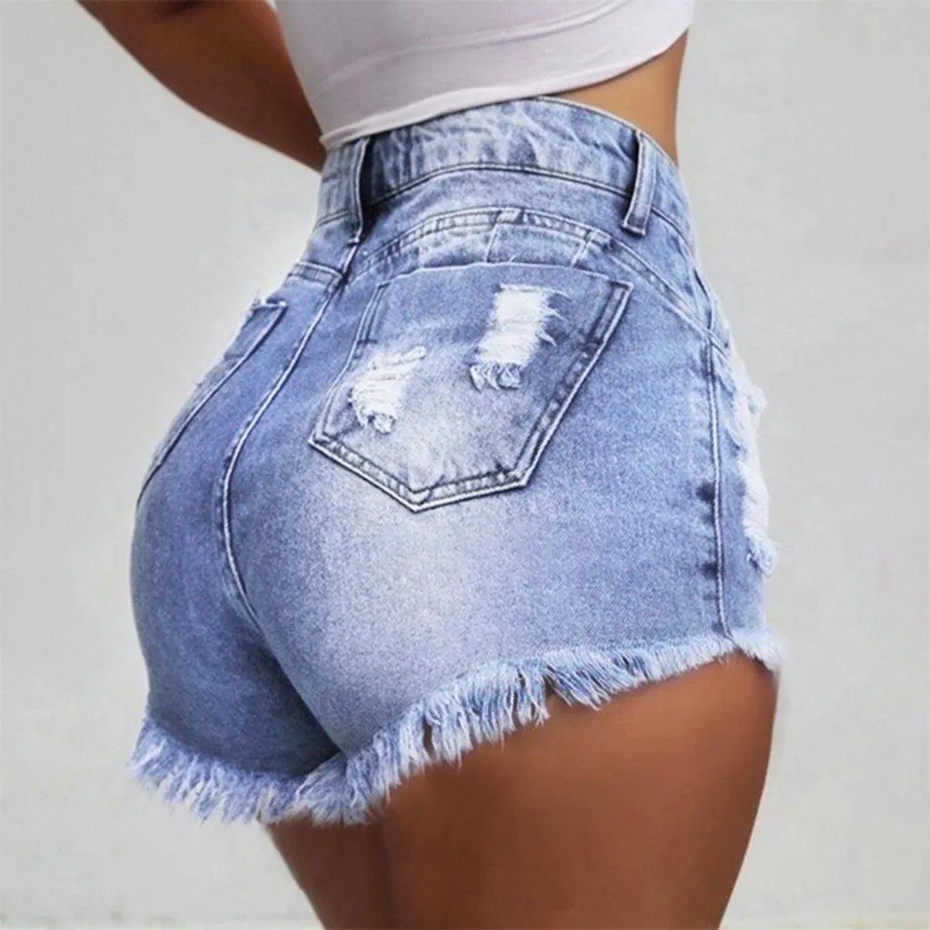 womens shorts summer jeans shorts women sport Women's Summer Denim Shorts Women's Pleated Denim Shorts High Waisted Shorts