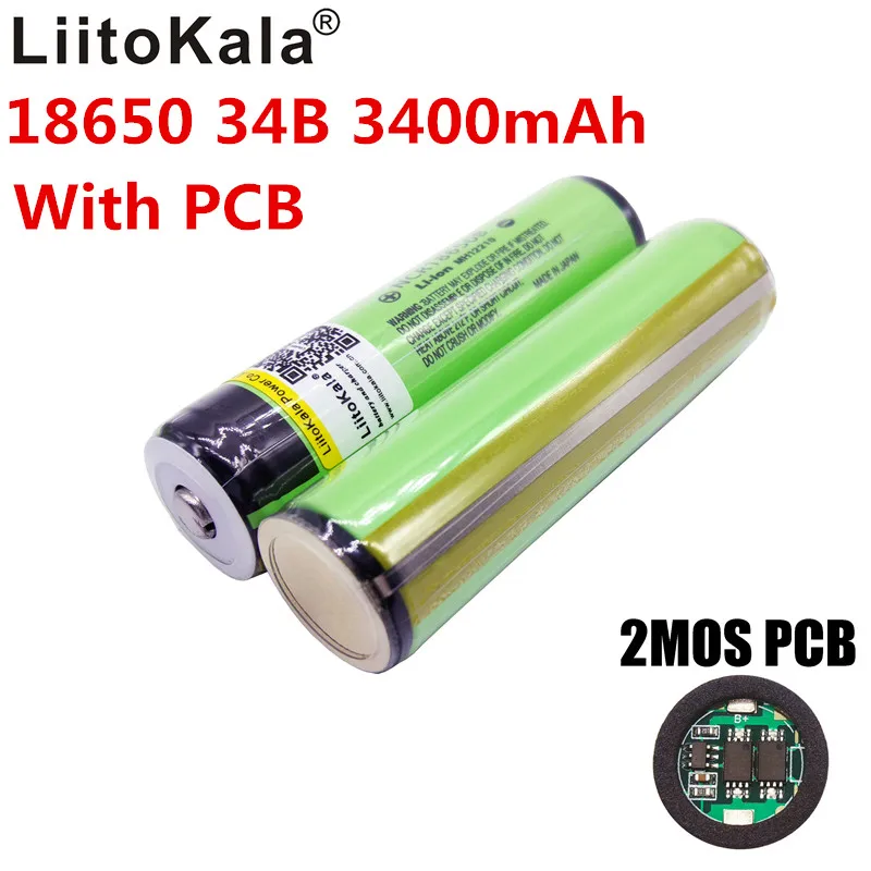 Оригинальный аккумулятор LiitoKala 18650 3400 мАч NCR18650B литий-ионная перезаряжаемая