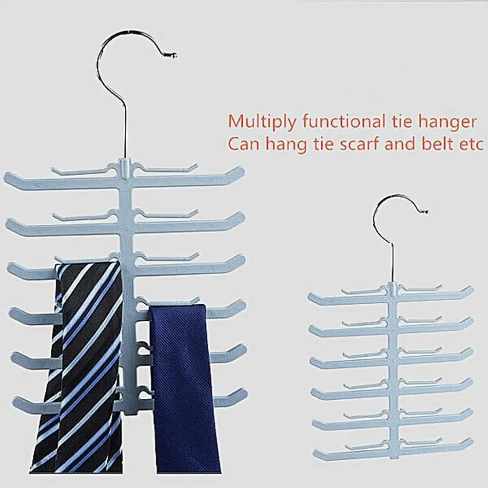 Hanger Rack Metal Necktie Tie Belt Shawl Scarf Holder Organizer Bedroom Cabinet | Дом и сад