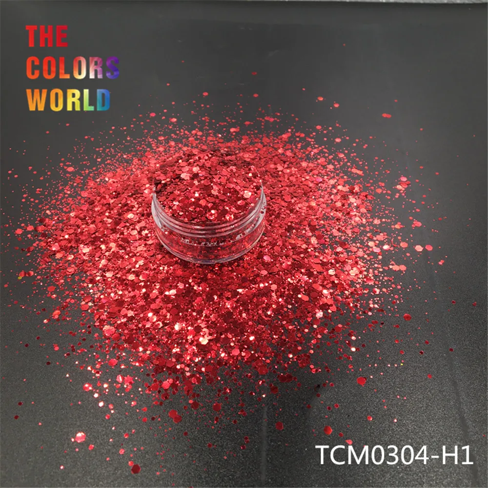 TCT-193 Шестигранная форма металлический обычный цвет лак для ногтей для дизайна ногтей DIY Украшение для тела макияж FacePainting Руководство DIY