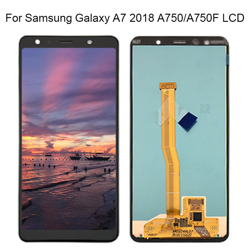 6 0 ''для Samsung Galaxy A7 2018 SM A750F A750 ЖК дисплей сенсорный экран дигитайзер в сборе