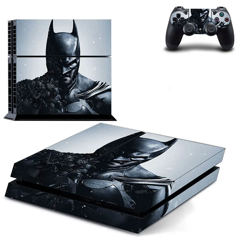 PS4 наклейка "Бэтмен" виниловая наклейка защитная обложка для sony PS4 консоли и 2 Dualshock контроллеров - Цвет: GCTM0136