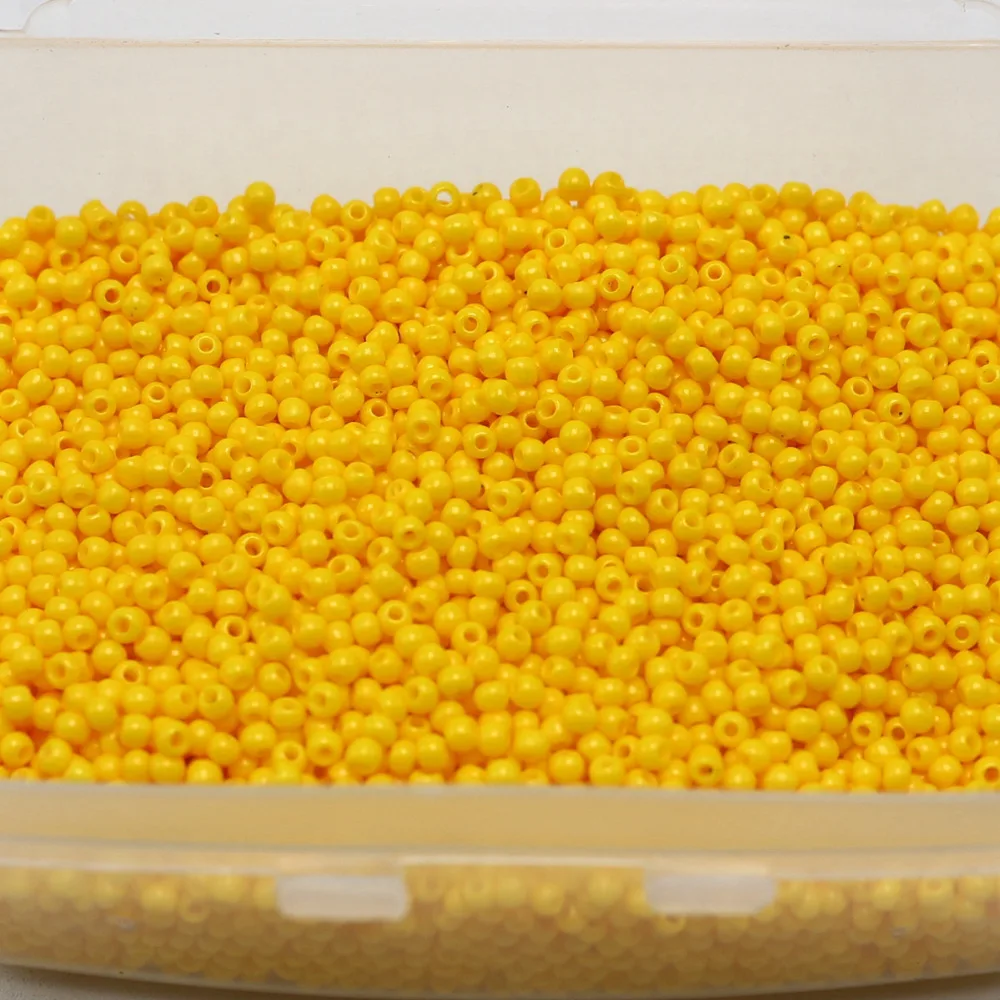 

10000 Glass Opaque Seed Beads 1.5mm (15/0) Blue + Storage Box