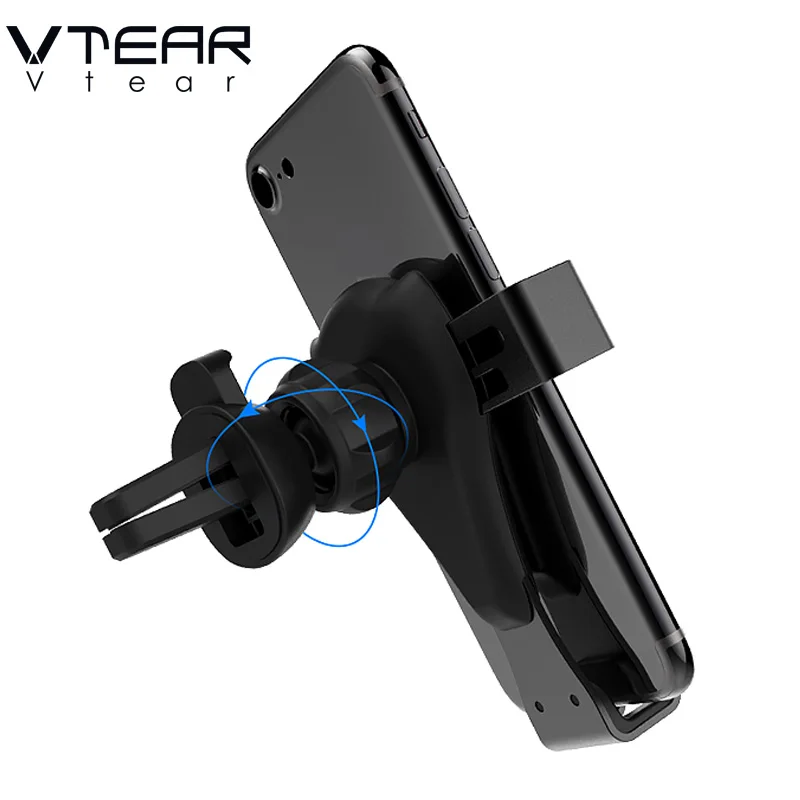 Vtear, универсальный автомобильный держатель для телефона, крепление для смартфона, авто-замок, регулируемый телефонный гравитационный кронштейн, поддерживающие аксессуары, автомобильный стиль