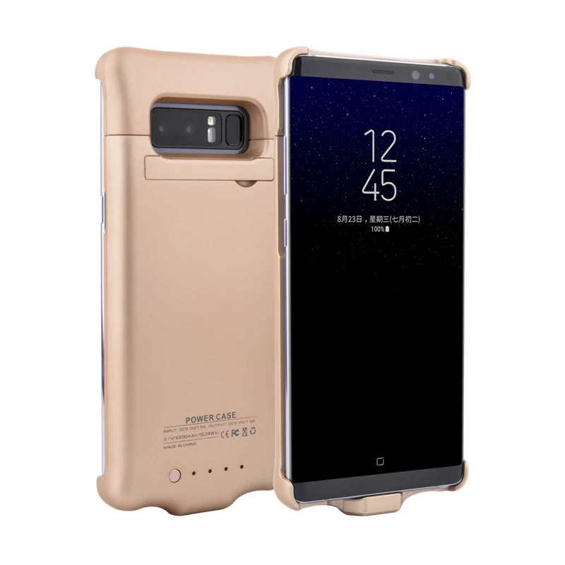 5200 мАч батарея зарядное устройство чехол для samsung Galaxy Note 8 батарея чехол банк питания пакет Внешнее зарядное устройство Крышка для samsung Note 8