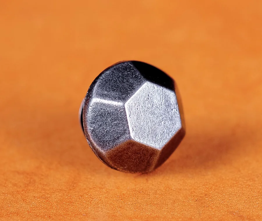 50pc10MM античное серебро шестиугольник плоские крепежные детали заклепки Leather