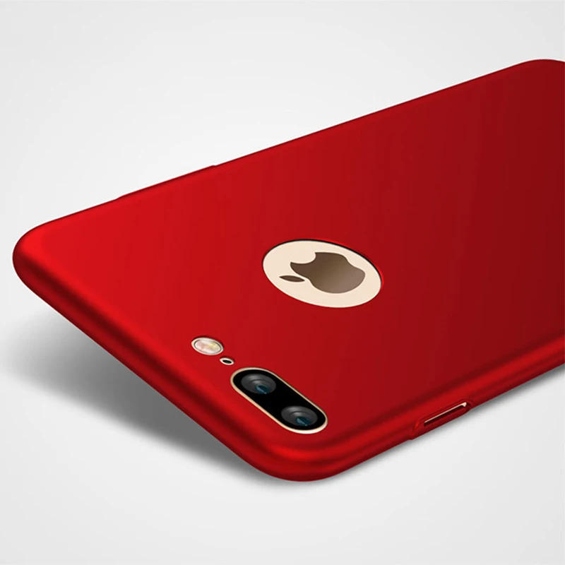 Матовый гладкий Чехол для телефона Apple iPhone 6S 7 6 8 Plus X 5 S 5S SE Ультратонкий защитный