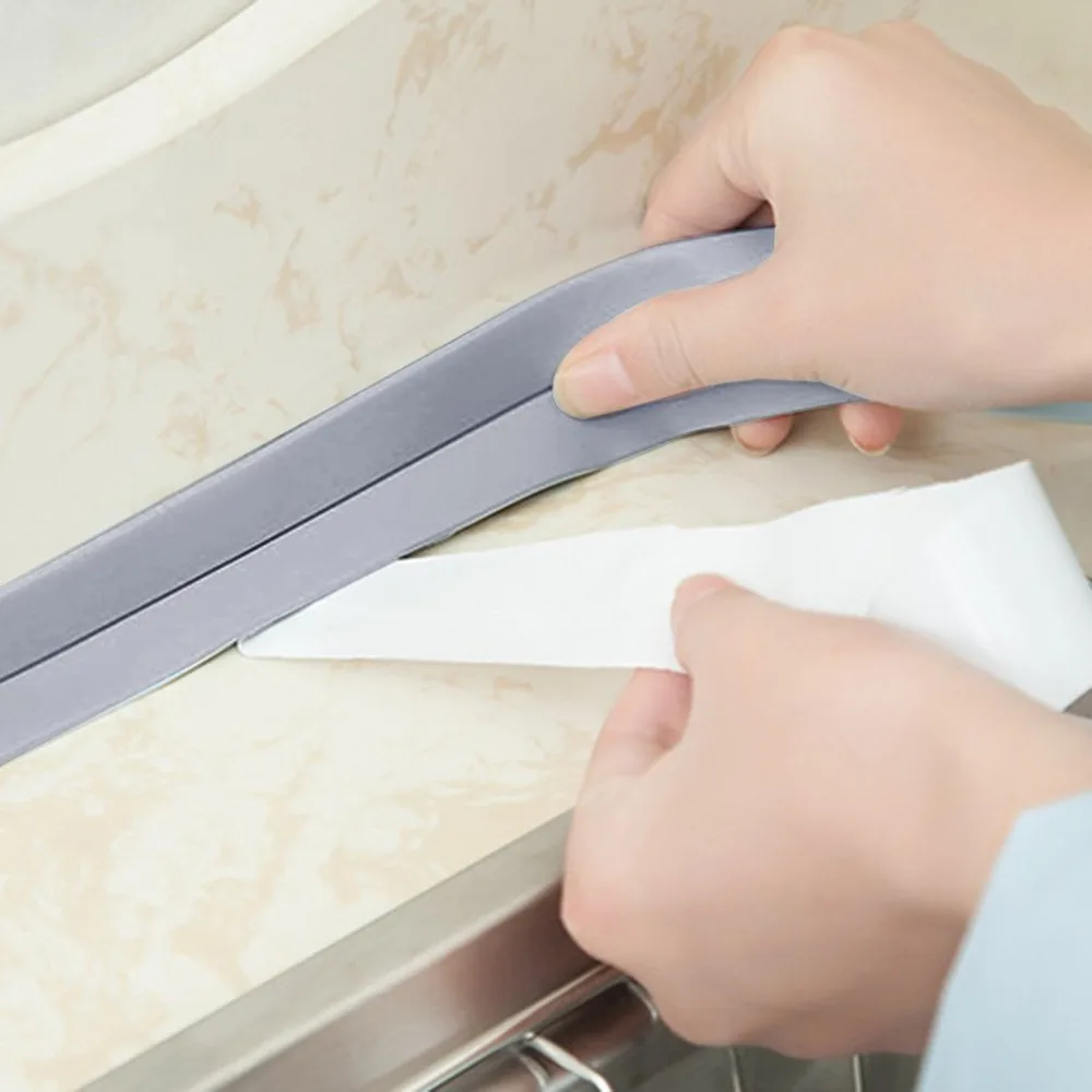 1 рулон ПВХ материал кухня ванна стена уплотнительная лента Водонепроницаемая