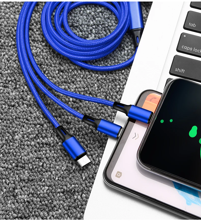Горячая 3 в 1 Micro usb type C кабель для зарядного устройства Мульти Usb порт несколько Usb кабель для зарядки Usbc кабели для мобильных телефонов для samsung