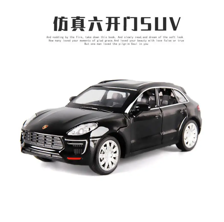 1:32 Toy Car Macan SUV Metal Alloy Diecasts &amp Vehicles Model Miniature Scale Toys For Children | Игрушки и хобби