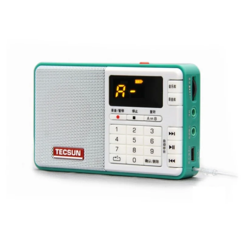 TECSUN Q3 мини Портативный fm Радио цифровой MP3-плеер Поддержка Регистраторы TF карты